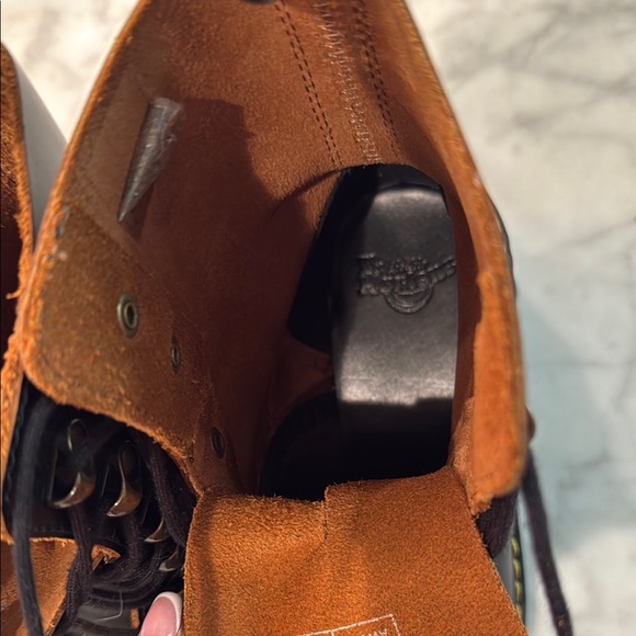 Dr. Martens Black Combat Moto Boots with Chunky Sole - Picture 9 of 10